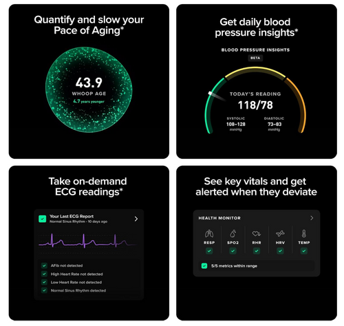 WHOOP 5.0 Life Medical Grade + 12 Meses de membresía